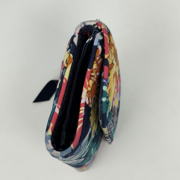 Vera Bradley RFID Riley Compact Wallet Happy Blooms Floral Discontinued Print - Picture 12 of 16